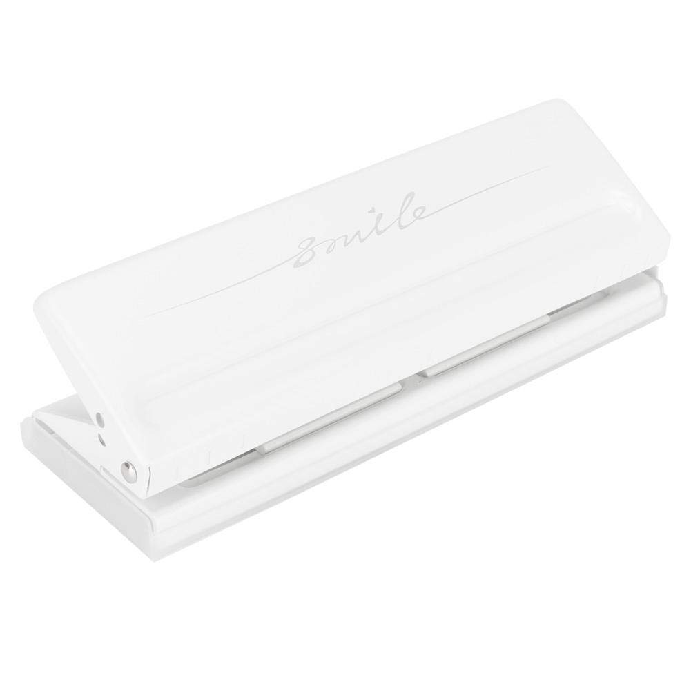 Paper Hole Punch, Manual Adjustable 6Hole Puncher Spacing Paper