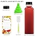 Garandad 36pcs 16 oz Plastic bottles with lids,Juice bottles with caps, Reusable Clear Bulk Beverage Containers for Juice, Milk and Other Beverages