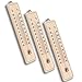 mumbi 3X Holzthermometer Thermometer Gartenthermometer Analog aus Holz für Innen und Außen