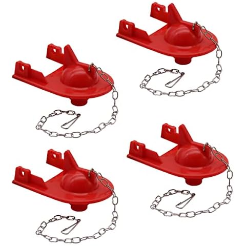 4 Pack of FlushLine 2" Toilet Flappers Replacement for Shark Fin GP84138, 84313, 85655, 89825 Cover