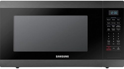 SAMSUNG Horno microondas de encimera de 1.9 pies cúbicos con gran capacidad, interior de esmalte de cerámica, sensor de cocción, capacidad