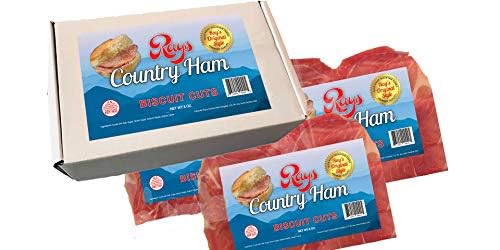 Rays Country Ham - 1.5 lb. / 3-8 oz. Packs - Biscuit Cuts - Blue Ridge Mountain Cured