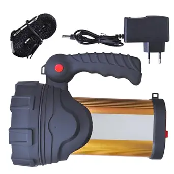 300 WATT 6000 mAh Rechargeable Emergency Torch Light Night Lamp Torchlight Flaslight 4 Mode 24-EN-993 Long Beam Focus with Waterproof Metal Body Big Size LED Torch