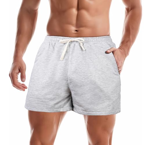 BSBUY Pantalones Cortos para Correr de 3 Pulgadas para Hombre,