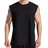 [Manatsulife] タンクトップ メンズ 通気 ストレッチ メッシュ 筋トレ フィットネス 吸汗 軽量 夏 BX74 (M, ブラック)