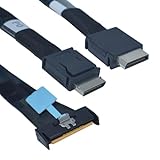 LetLinkSo PCIe 5.0 MCIO x8 to Dual Oculink Cable, MCIO to Oculink SFF-8611 4i Cable, 2.6 feet(80 cm)