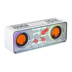 Generico Tragbare Lautsprecher - Durchsichtiger RGB-Sound - Bassstark mit RGB-Beleuchtung für Garten Zuhause Terrasse & Pool