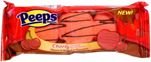Chocolate Dipped Cherry Marshmallow Peeps