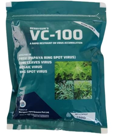 VC-100_Green Pack(250g) Best Control for Leaf Curl, Yellow Mosaic, Ring Spot for Chilli, Tomato, Papaya, Brinjal, Bitter Gourd, Capsicum, Okra, Green Gram, Tobacco, Cucumber & all Virus Infected Crops-image-15