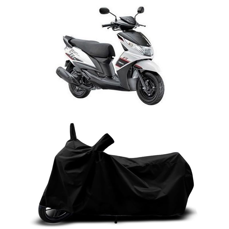 Image of DUFFEL-All Two Wheeler Bike /Scooty Body Cover Used for Yamaha Ray Z Heat Protectio /Water Resistance /UV-Rays /Birds Dropping /Scratchproof /Dust Proof /Waterproof All Variants [Black]