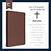 Personalized ESV Thinline Bible Large Print Faux Leather Bride & Groom Holy Bible | Custom Full Cover with Matthew 19:6 Scripture and Name | Wedding Ceremony Christian Faith Vows Gift | Brown