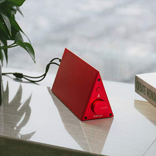 LOXJIE A10 Desktop Stereo Power Amplifier Digital Class-D High-Power Audiophile Level Amp Chip TPA3116 (Red)