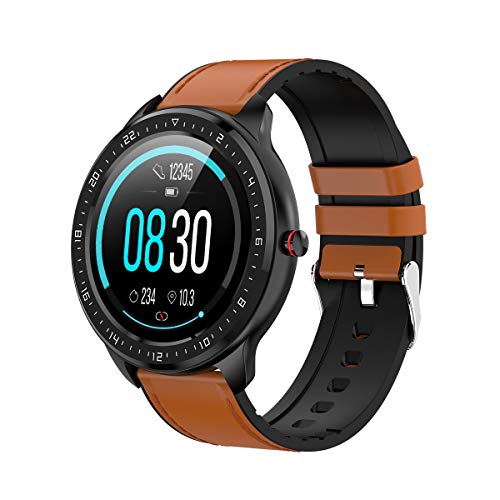 SEPVER Reloj Inteligente de Pulsera para Hombres Mujeres Niños Compatible con Samsung Huawei Xiaomi Teléfono Android iPhone (Oro)