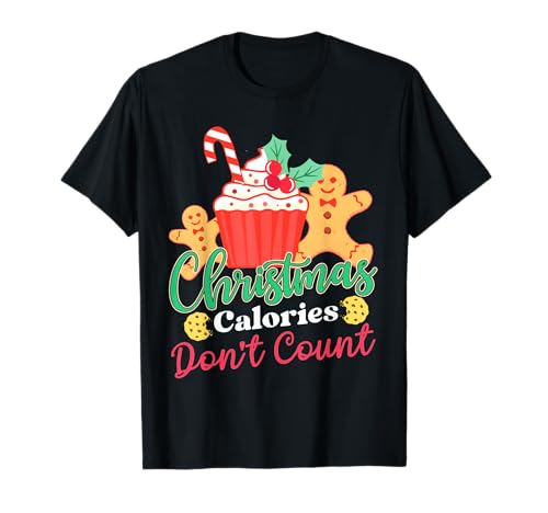Christmas Calories Don't Count – Lustiger Lebkuchenmann T-Shirt