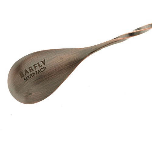 Barfly Bar Spoon, Fork End 19 5/8" (50 Cm), Antique Copper #TOP4