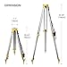SingularXYZ Aluminum Surveying Tripod, Heavy Duty Construction Transit Tripod with Quick Clamp, 5/8-Inch-11 Threaded Flat Head for RTK Base Station, Total Station & Laser Level