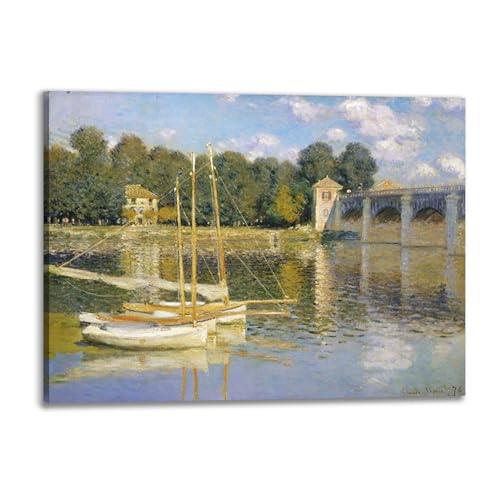 Toile Claude Monet The Bridge at Argenteuil pour grand mur vide - 2