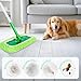 Nicemiya 8 Pack Reusable Mop Pads Compatible with Swiffer Sweeper, Microfiber Chenille Washable Swiffer Mop Pads, Dry & Wet Sweeping Mopping Cloths (Green)