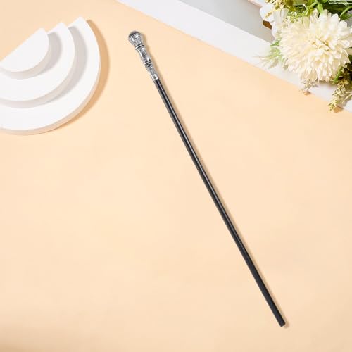 Image of GORGECRAFT Antique Cane Vintage Walking Stick Halloween Party Decorative Cosplay Costume Cane Handle Knob Costume Accessories