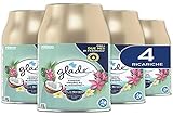 Glade Automatic Spray Recarga Ambientador Exotic Tropical Blossom, Formato de 4 Recambios de 269 ml