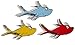 Eureka Back to School Dr. Seuss One Fish, Two Fish Paper Cut Out Classroom Decorations, 36 pc, 5.5'' W x 5.5'' H