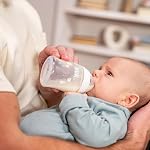 NUK First Choice Baby Bottles, 3+ Months, 300ml, Anti Colic Feeding Bottle, Temperature Control Indicator, Neutral, 3 Count