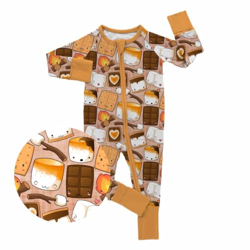 Image of MamaLady Bamboo Pajama Sets, Baby Boy and Baby Girl, Toddler Pajamas, Two Way Zipper on Zippy, Two Piece Pajamas