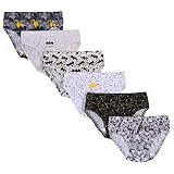 sarcia.eu 6X Grau-weiße Unterhose/Slip für Jungen Batman, ÖKO-TEX 4-5 Jahre