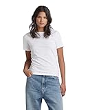 Gerader Saum G-STAR RAW Damen Core Slim Top, Weiß (white D23793-4107-110), S
