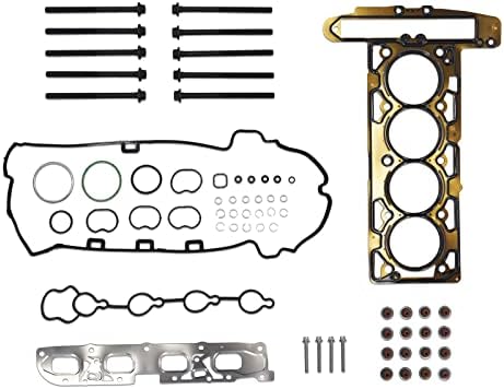 GOCPB Head Gasket Set Cylinder Head Bolts Engine Replacement Kit Fits for Equinox Malibu Lacrosse Verano Terrain 2010 2011 2012 2013 2.4L 2384cc 145cid L4 DOHC HS26517PT
