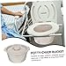 Healeved Commode Chair with Lid Durable Chamber Pot for Elderly Easy to Clean Spittoon for Home and Travel Smooth Surface Urinal Bucket for Convenience