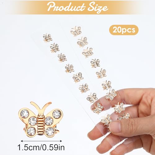 Pinzas de Mariposa Doradas Pack 20 Unidades miniatura 2