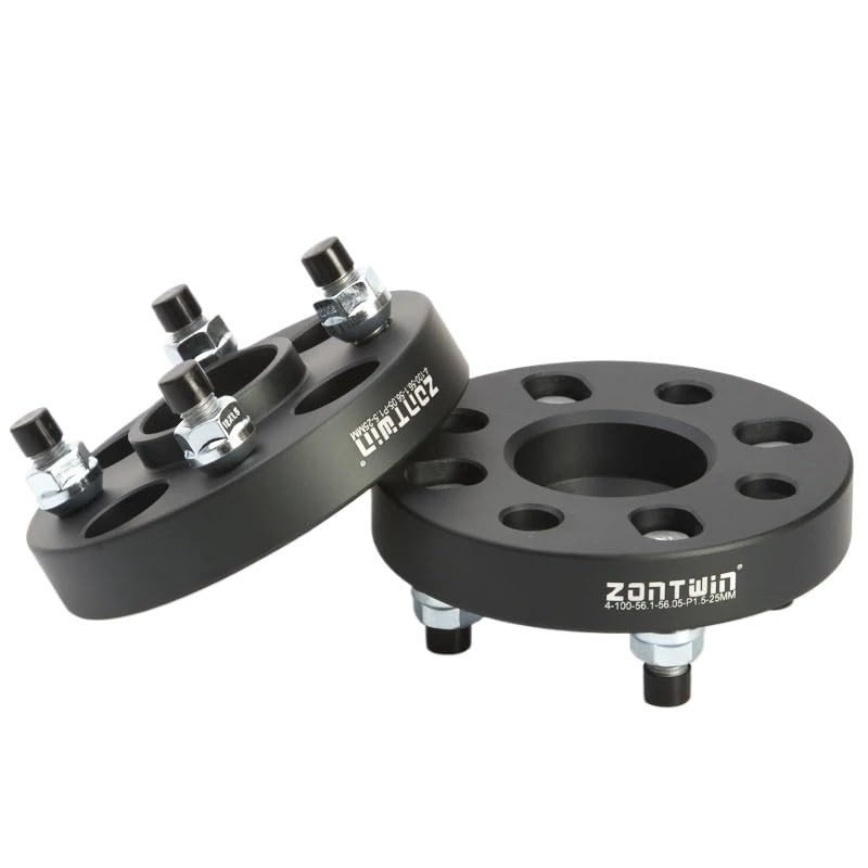 2Pieces Customization Wheel spacers Conversion adapters PCD 4x98 to 4x100 4x108 4x114.3 alloy wheel spacers(2PCS 20mm Black)