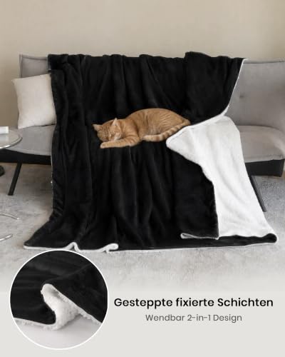 Good Nite Kuscheldecke 230x270cm Sherpa Fleecedecke Wohndecke – Ansicht 3