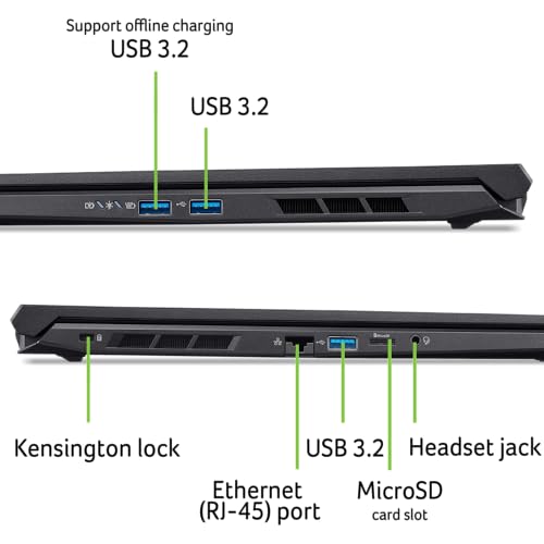 Acer Nitro V 16 AI Copilot+ PC Gaming Laptop | AMD Ryzen AI 5 340 Processore | NVIDIA GeForce RTX 5060 Laptop GPU | 16" WUXGA IPS 180Hz Display | 16GB DDR5 | 512GB Gen 4 SSD | Wi-Fi 6E | ANV16-61-R2QY - Notebook - Immagine 3