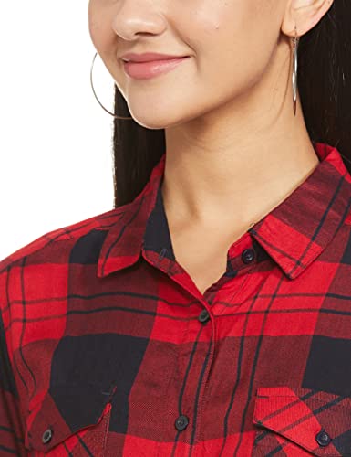 Image of Max Women's Regular Fit Checked Yarn Dyed Shirt