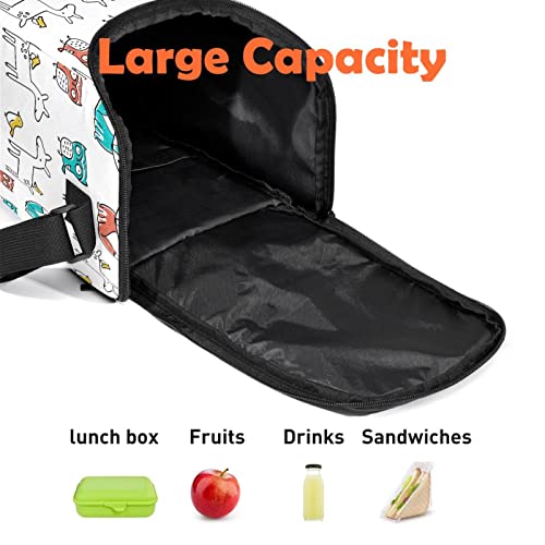 Bolsa de almuerzo reutilizable térmica para evitar comida caliente en excursiones infantiles 3