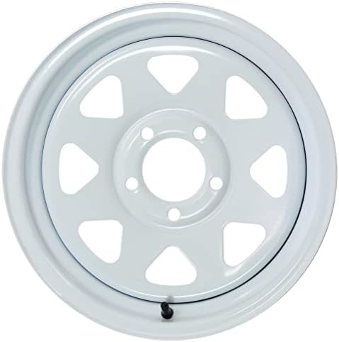 Trailer Wheel Rim 14X5.5 J 5-4.5 White Spoke 2200 Lb. 3.19 Center Bore 75PSI