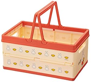 スケーター(Skater) 収納ボックス 折りたたみ おもちゃ箱 積み重ね 収納ケース バスケット ハンドル付き ミッフィー 筆記体ロゴ BWOT13-A