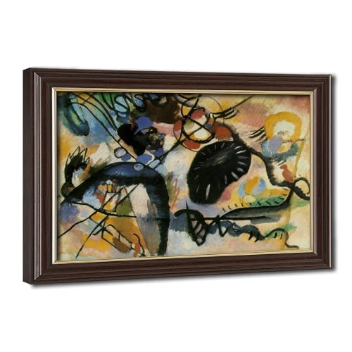 Toile Kandinsky Points Noirs déco murale de bureau chic