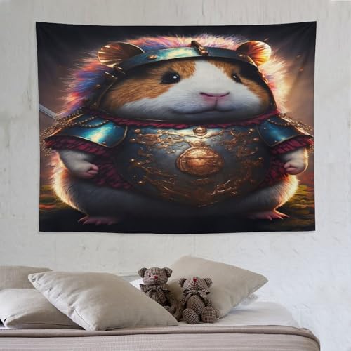 Tapisserie murale souris PAZZK 150x200cm : tenture rectangulaire en tissu imprimé pour salon