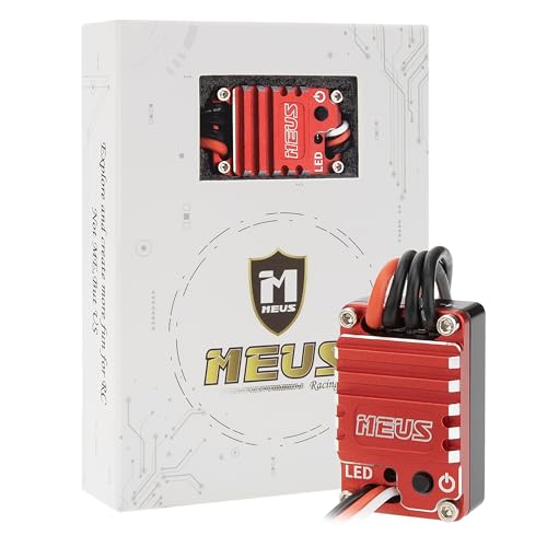 MEUS RACING ME25 25A Brushed Mini ESC for SCX24 TRX4M ASCENT-18 1/24 1/18 RC Crawler Upgrade