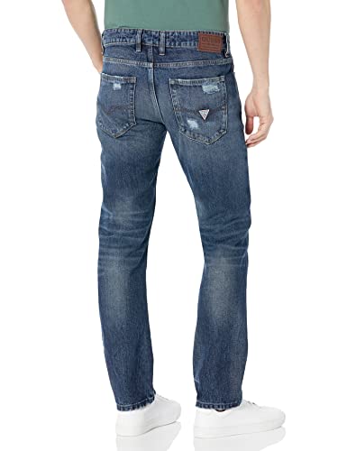 GUESS Men's Destroyed Slim Straight Jeans2
