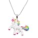 2inch1.8inch Pandent Unicorn Birthday Gifts Necklace Baby Girl Unicorn Necklace (Stytle 2)