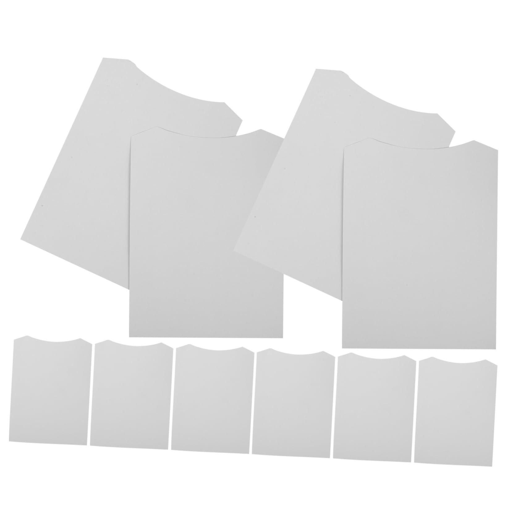 KICHOUSE Clothing Paperboard Shirt Inset Form Paper Cardboard Sheets Cardboard Flat for T-Shirts