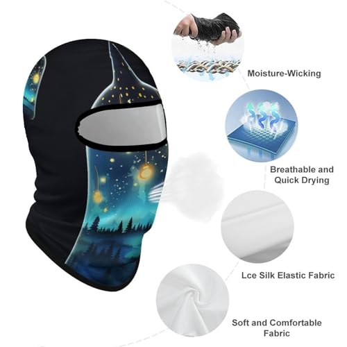 Balaclava facial para hombre y mujer, máscara completa para la cabeza con protección solar, transpirable, ideal para senderismo, ciclismo, carrera y conducción miniatura 3