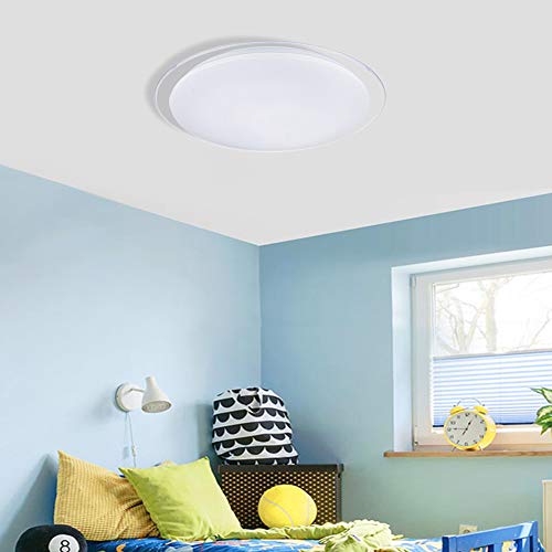 OOWOLF Plafoniera LED Soggiorno Dimmerabile 25W, Plafoniera LED Soffitto Luce Colorata RGB con Telecomando, Plafoniera Cambia Colore, Lampada a Soffitto per Soggiorno, Camera da Letto