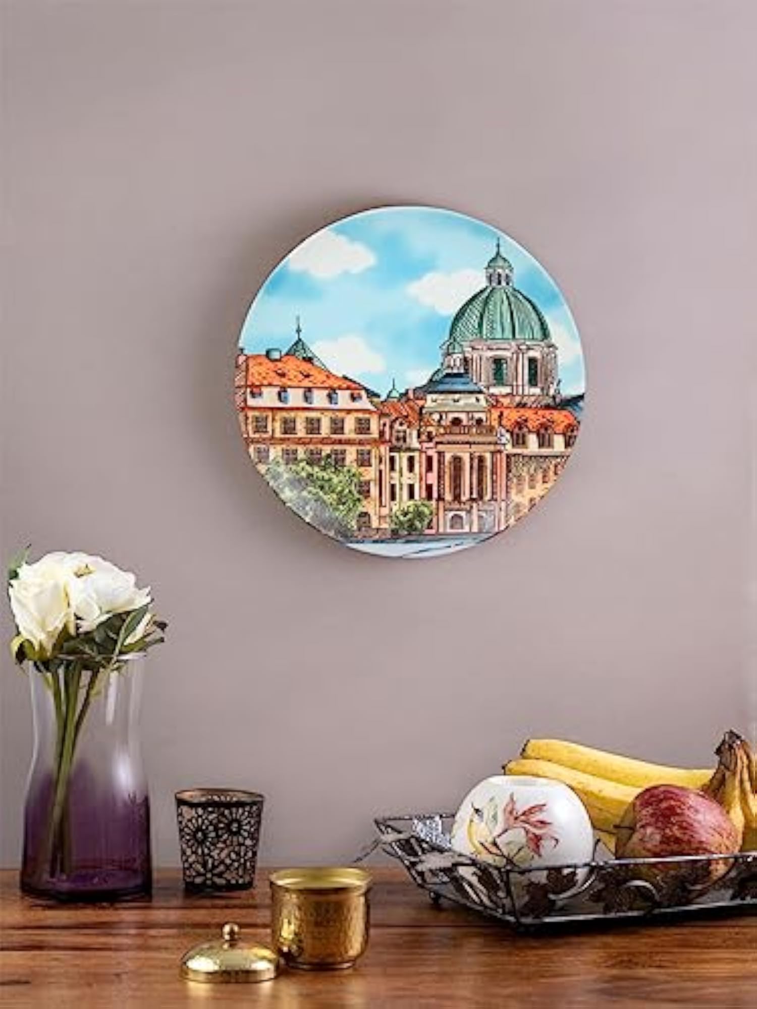 Wall Plate (Matt) with European Architecture Design