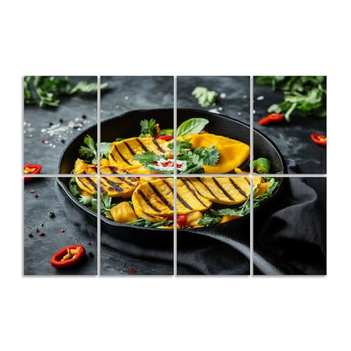 8 Pack Art Acoustic Panels Sound Absorbing Mexican Food Variety