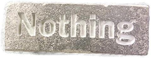 Engraved Silvermist Nothing is Ever Carved in Stone Gift Paperweight 6in.x2in.x1.5in.